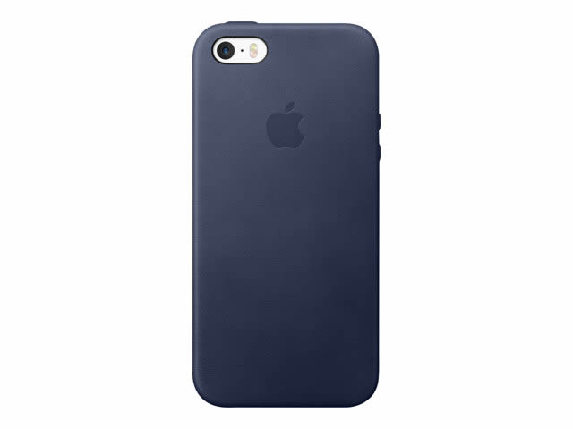 Carcasa De Piel Para Iphone 5s  Azul Noche